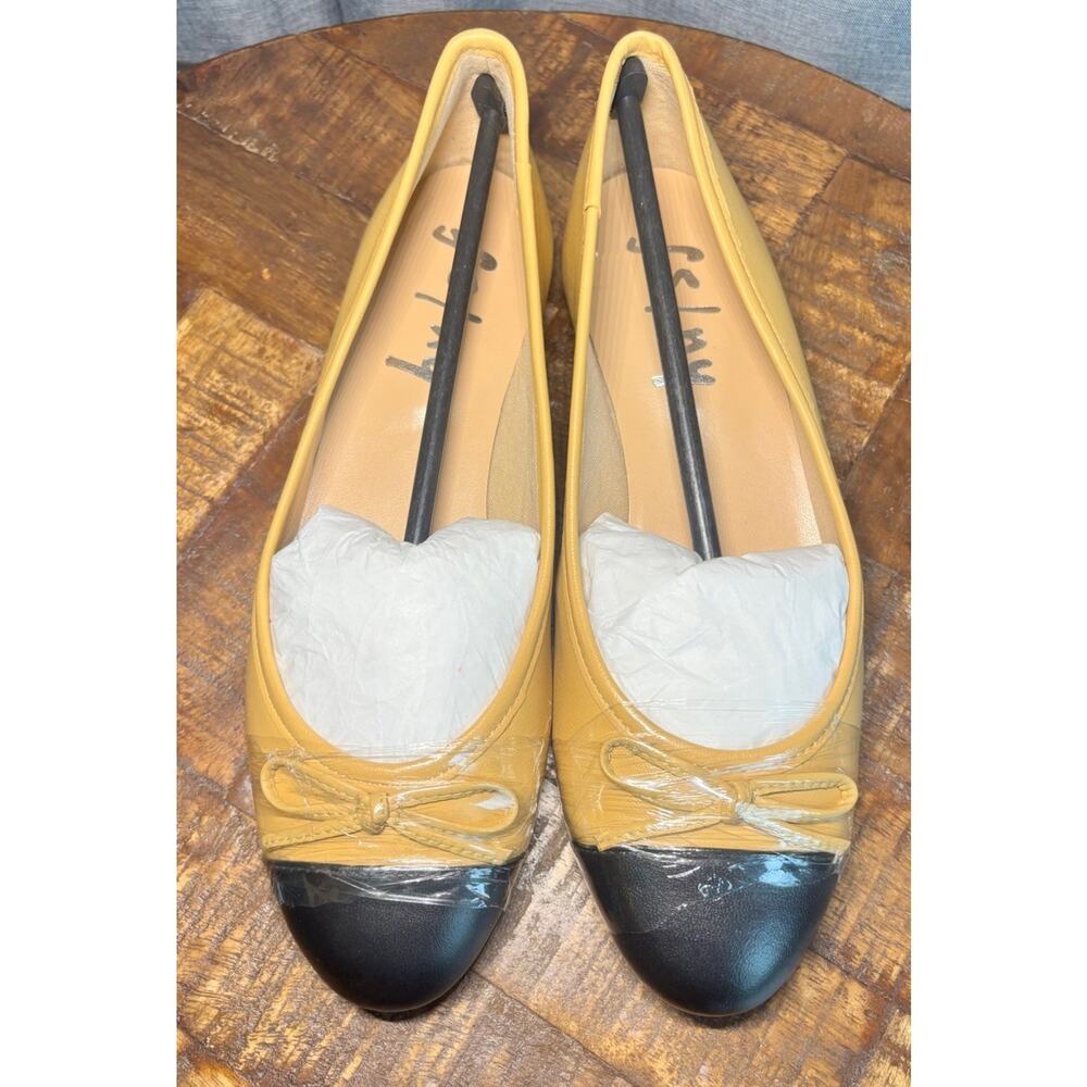 Tuckernuck Leather Flats French Sole Camille Ballet Bow Flats Size 6.5